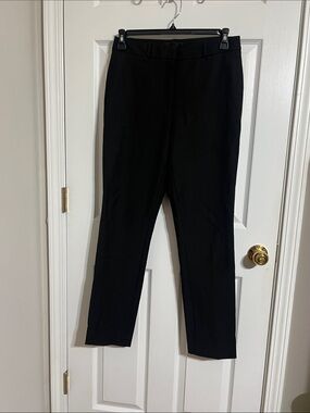 White House Black Market Black Straight-Leg Pants